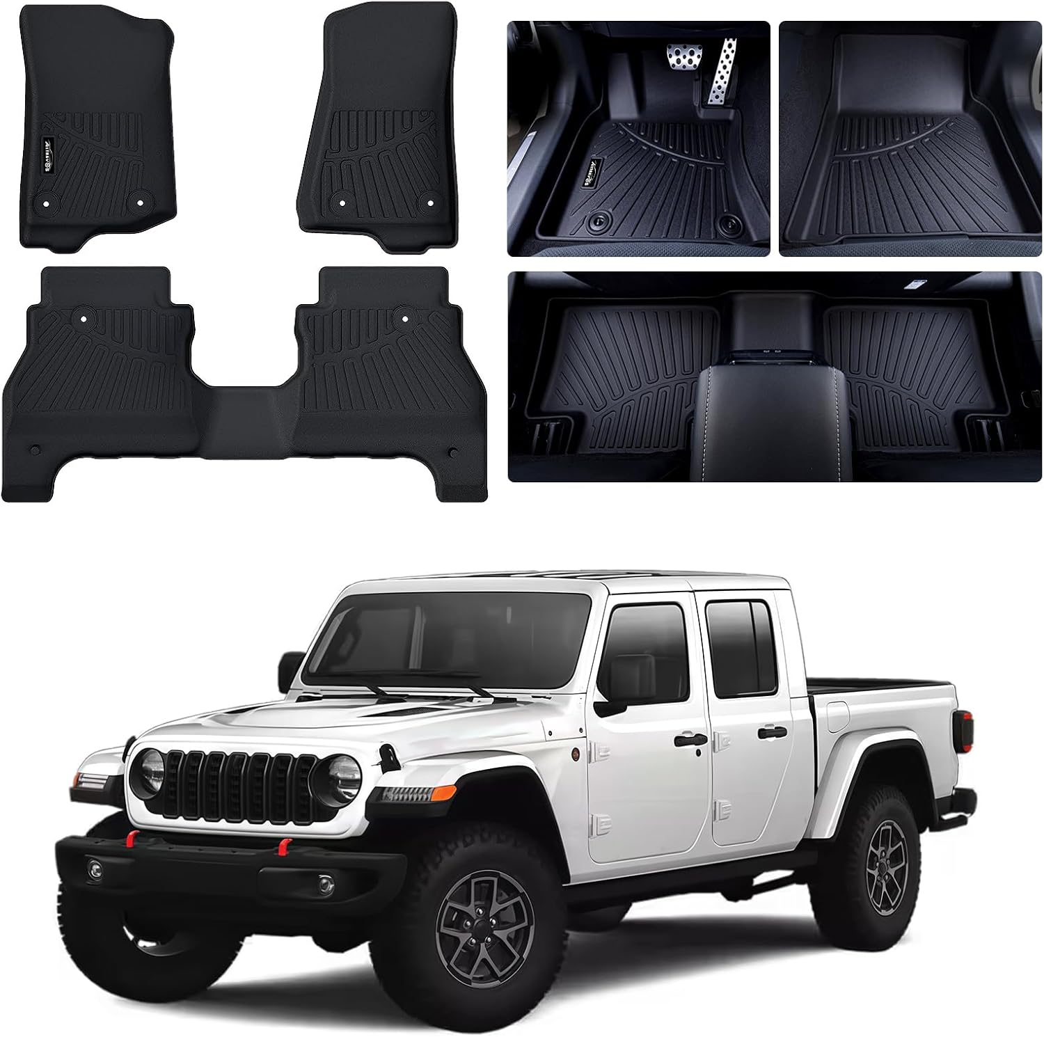 Floor Mats for 2020-2024 2025 2026 Mazda CX-30 CX30, Floor Liners & Cargo Liners & Backrest Mat TPE All Weather Protection Car Mats for Mazda Accessories