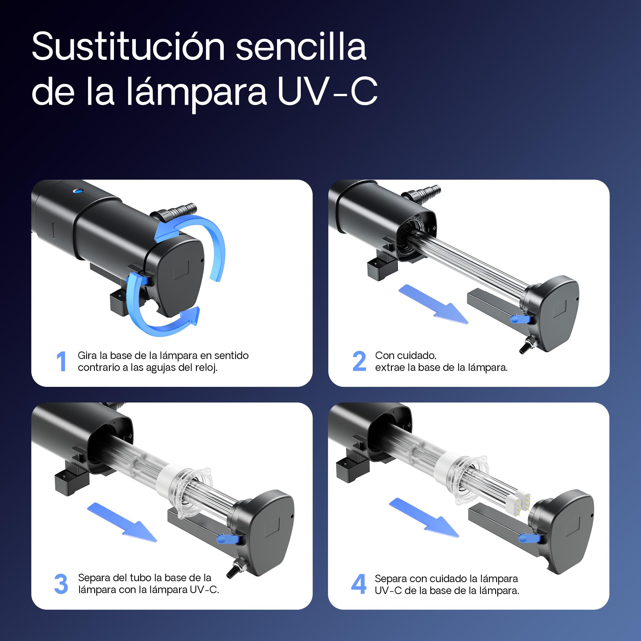 SunSun CUV-2110 Clarificador Agua Estanque Filtro de luz 110W hasta 120.000l luz UV antialga