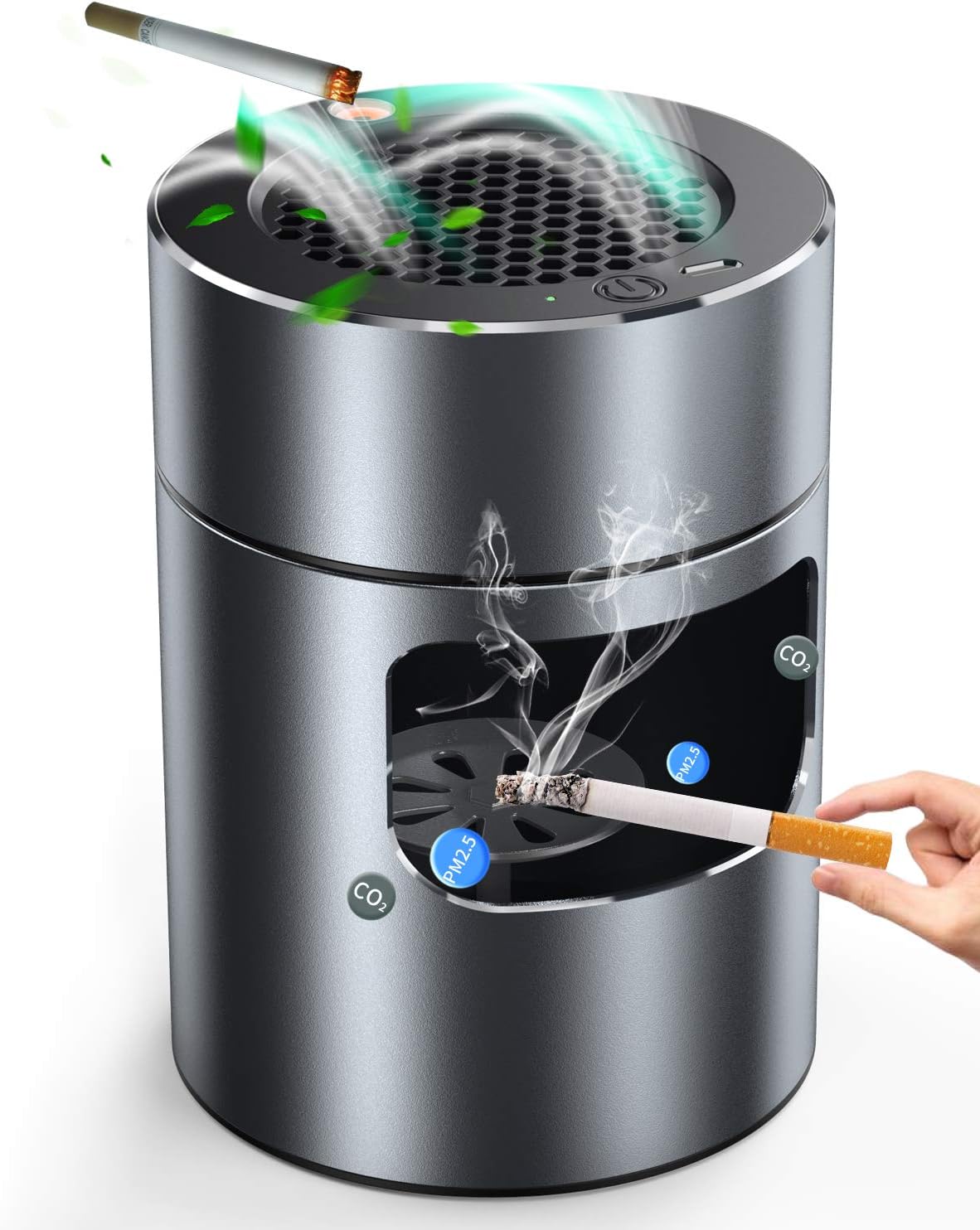 Amazon Co Jp 空気清浄機 Basstop 脱臭機 イオン発生器 充電式空気清浄 パーソナル 卓上 スモークレス灰皿 高性能フィルター搭載 2階段風量切れ Usb充電式 タバコの煙を吸い取り 家族の健康を守ります 12ヶ月品質保証 日本語説明書付き ホーム キッチン