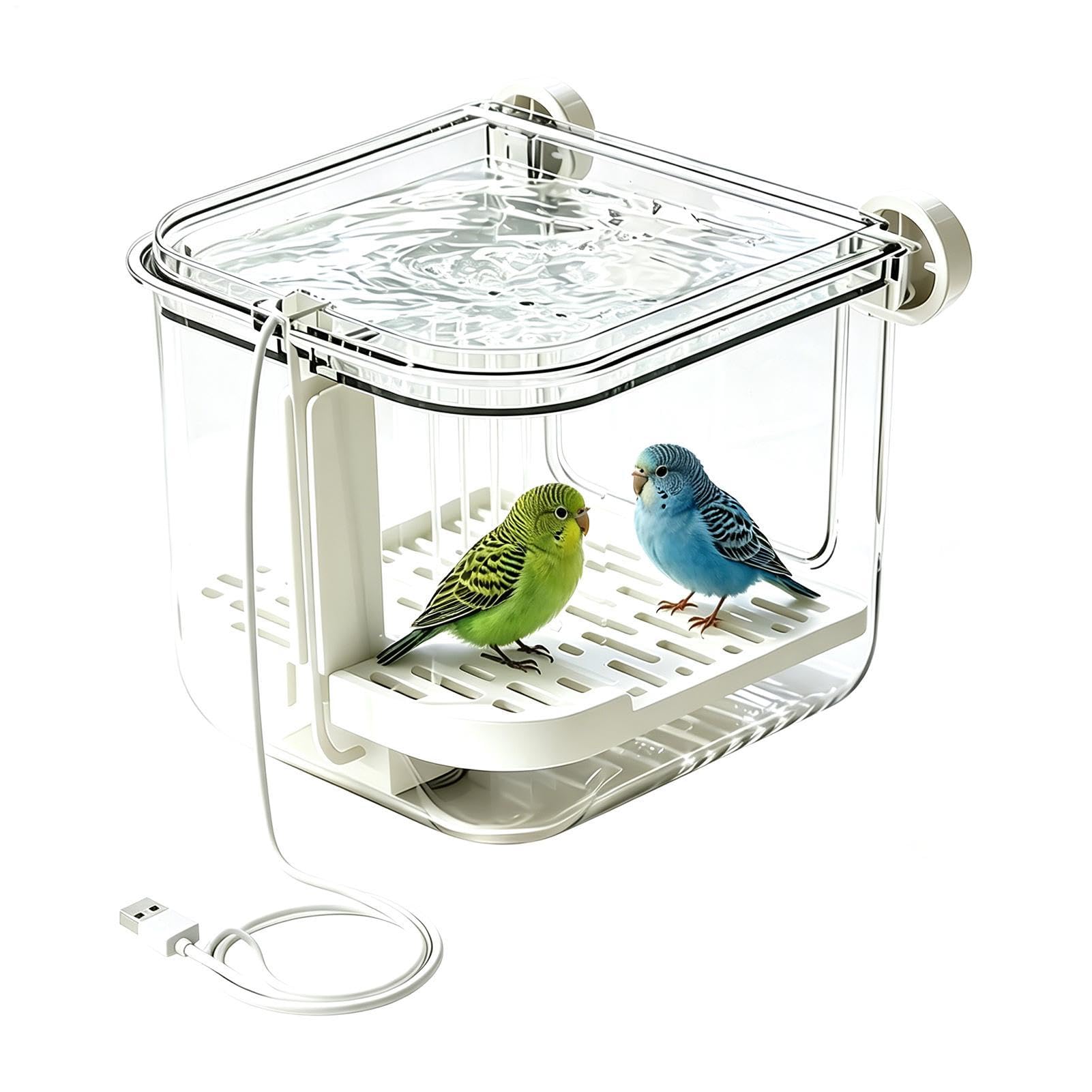 Bañera automática de pinzones para recrear un oasis natural en el salón y dormitorio