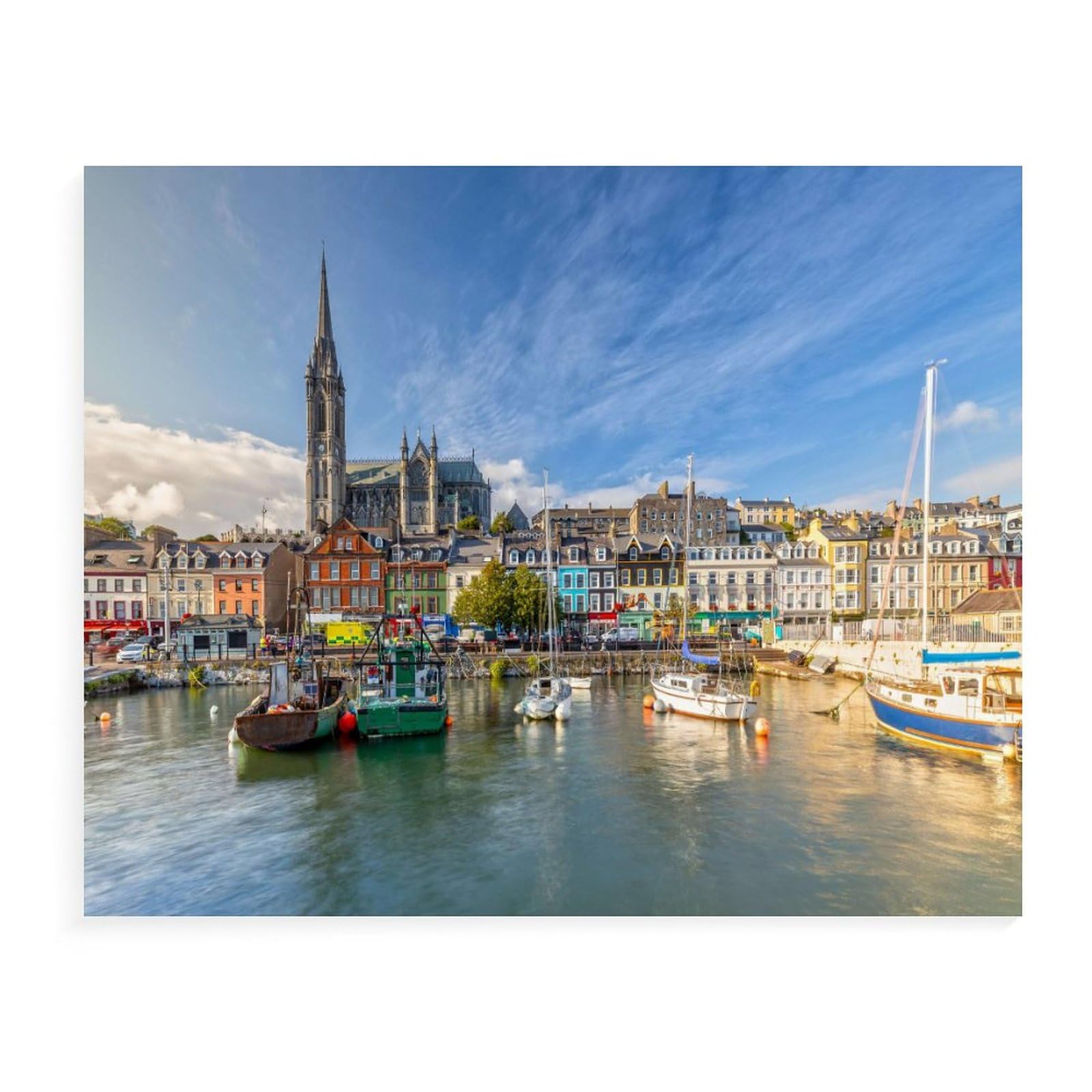 St Colman's Cathedral,Jigsaw Puzzles For Adults 1000 Piece DIY Cardboard Puzzles Difficult Puzzles Kids S Educational Toy Gift Classic Puzzle Games(38x26cm）-105
