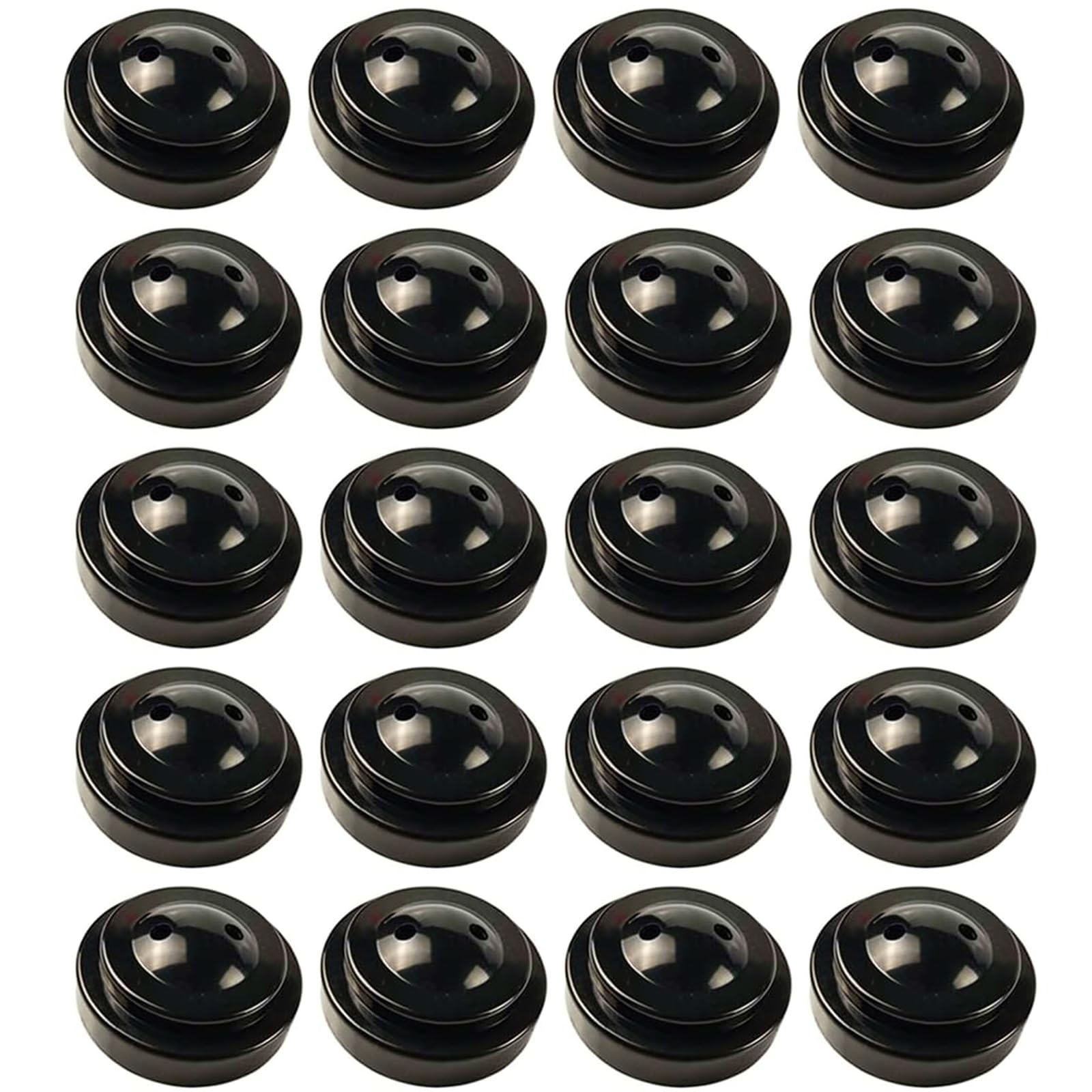 20 soportes negros para bandera de escritorio, 2 agujeros, mini soporte de bandera de plástico, base redonda, soportes de bandera en miniatura para decoración de hogar, oficina, conferencia,