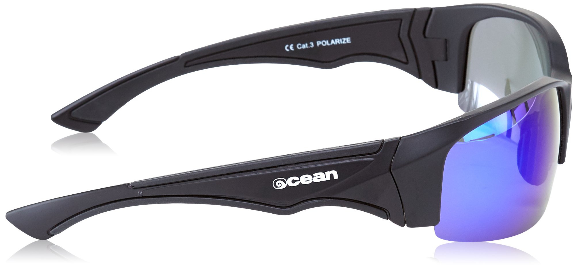 Ocean Sunglasses Guadalupe - Gafas de Sol polarizadas - Montura : Negro Brillante - Lentes : Ahumadas (3500.1)