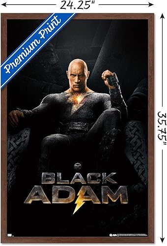 Miniatura 13 de Trends International DC Comics Movie Black Adam - Póster de pared de una hoja Versión enmarcada Barnwood