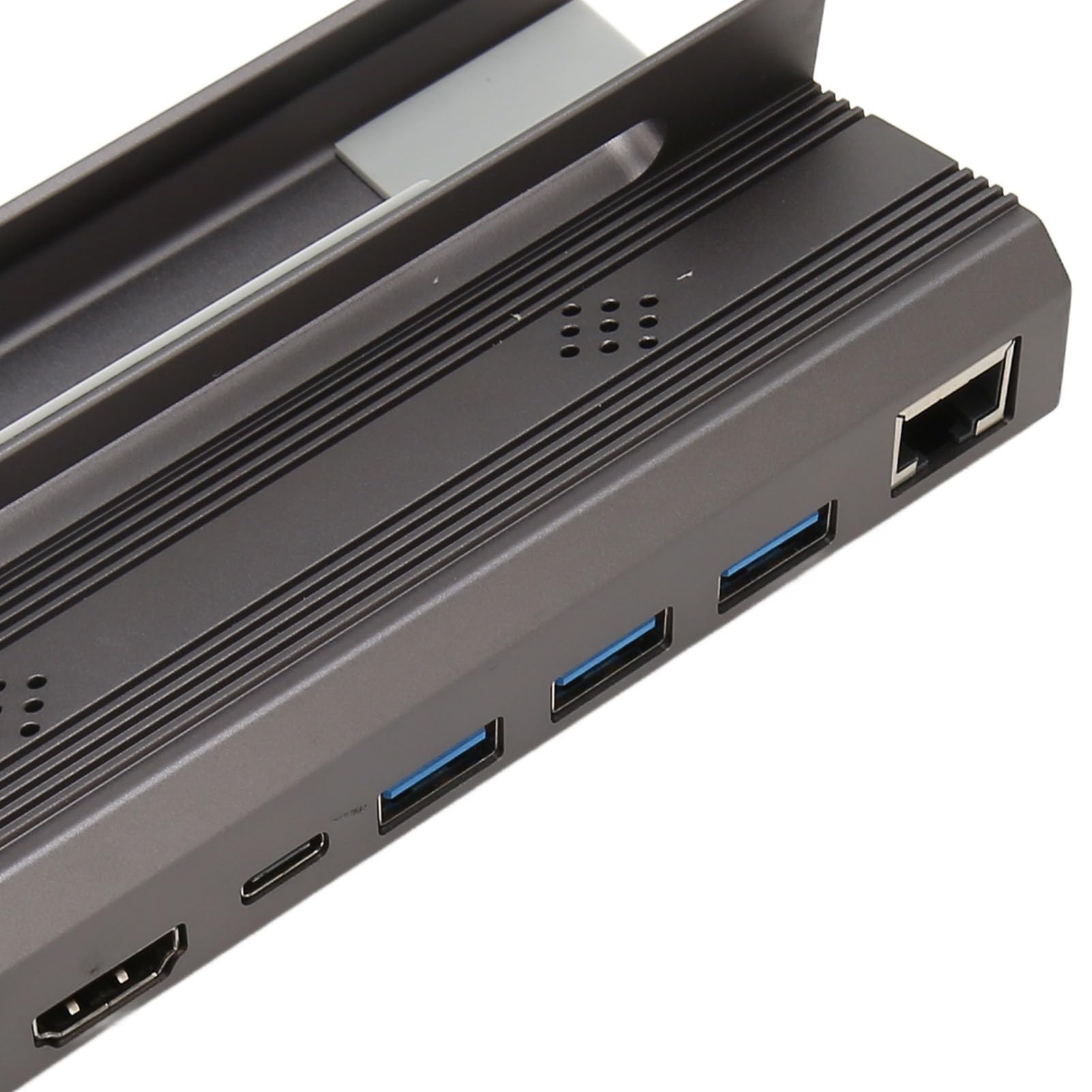 Generic Docking Station Steam Deck 6 in 1 con Porte USB 3.0 e 4K per Giocare su Grande Schermo Grigio Alluminio