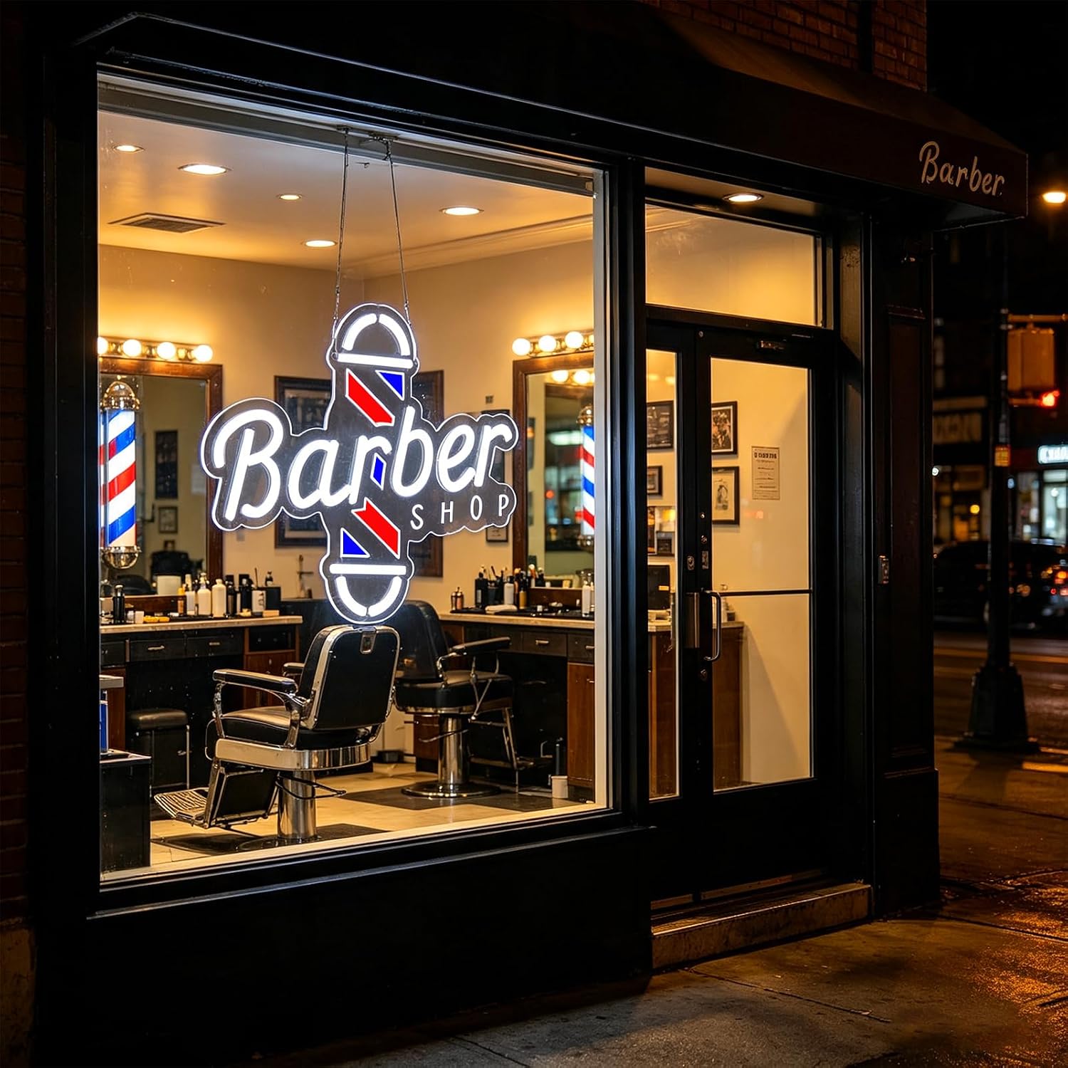 Barber Shop Neon Signs for Wall Decor Neon Lights for Bedroom Led Signs Suitable for Barber Shops Hair Salon Art Unique Gift for Hairdresser JFLLamp-Barber-001 image 5