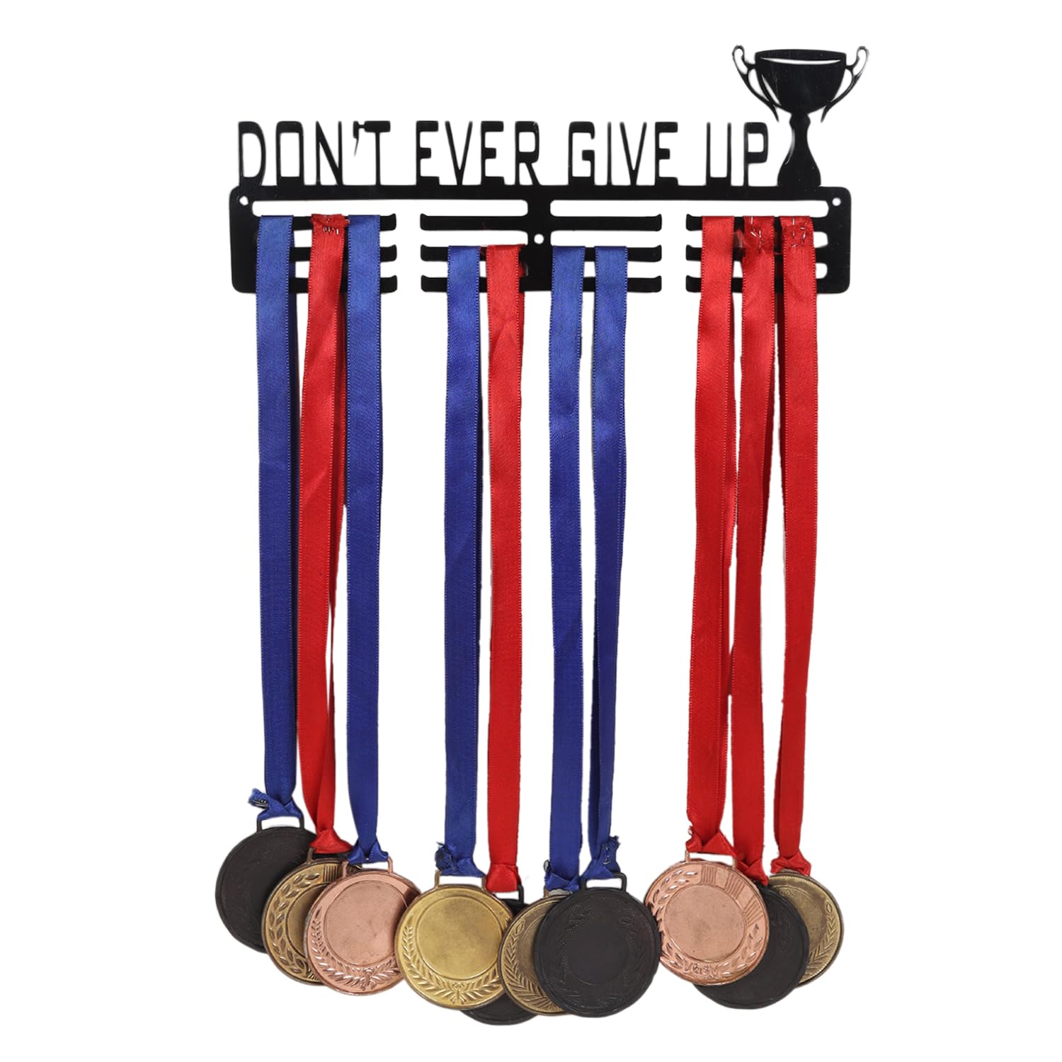 RAOOFA CRAFTS Medal Holder for Wall Display Rack Dont Ever Give Up Medal Holder Holds Up to 24-30 Medal Wall Hangers (B0CQP6PBWW) Amazon Price History, Amazon Price Tracker