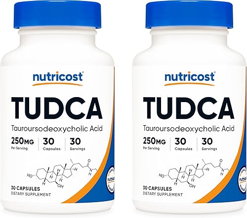 Nutricost Tudca 250 mg, 30 cápsulas (2 botellas)