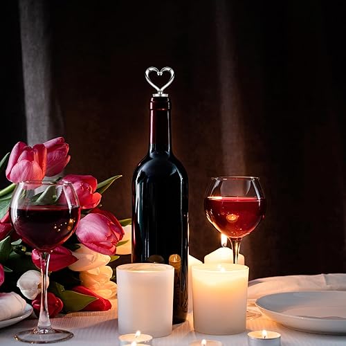 Miniatura 6 de Tapón de vino reutilizable con forma de corazón, tapón de botella de bebida de vino, tapa de salida de vino para vino, champán, colección de cerveza