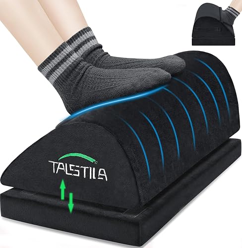 TALSTILA Adjustable Memory Foam Foot Rest with Pocket