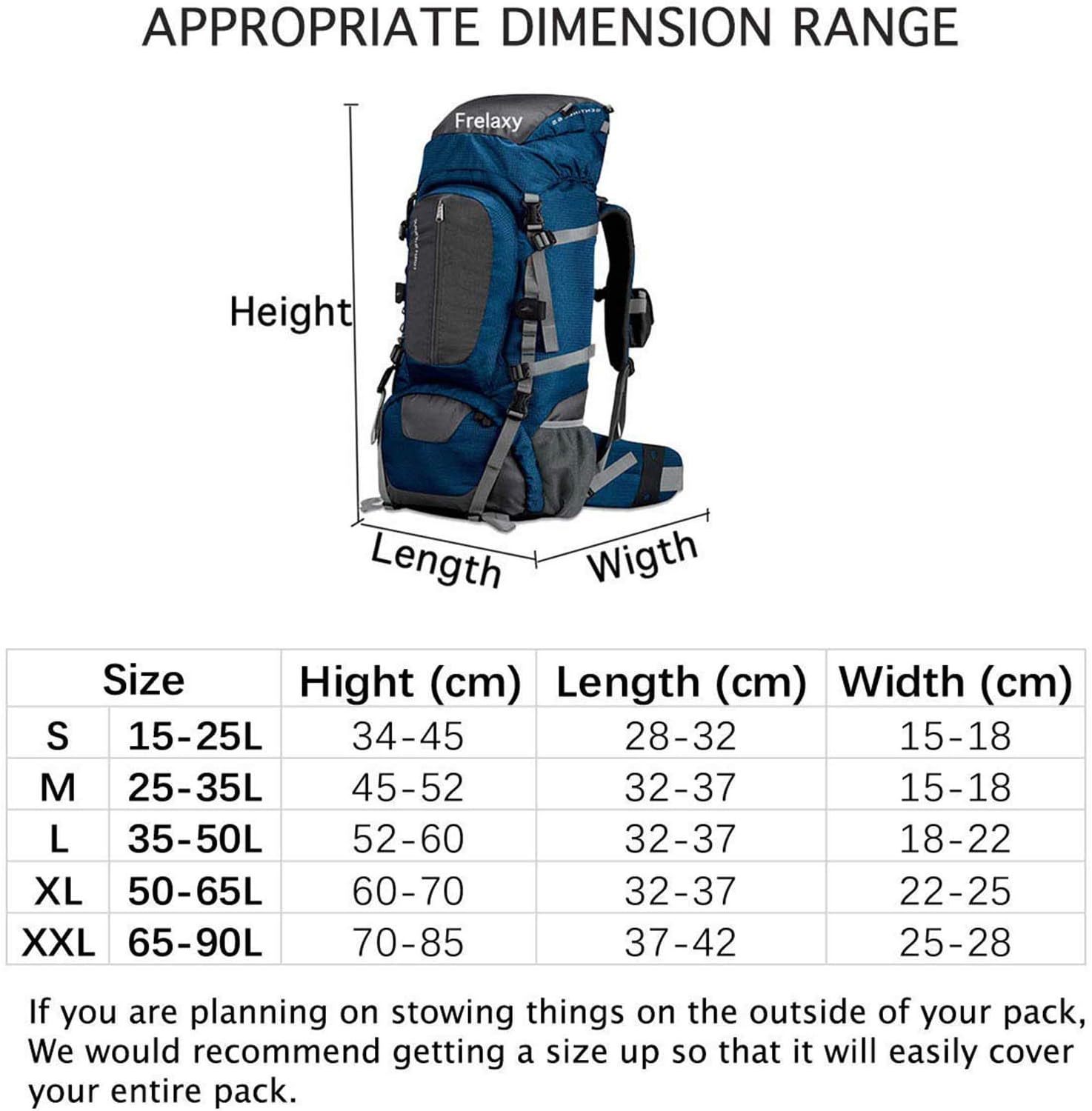 frelaxy backpack rain cover