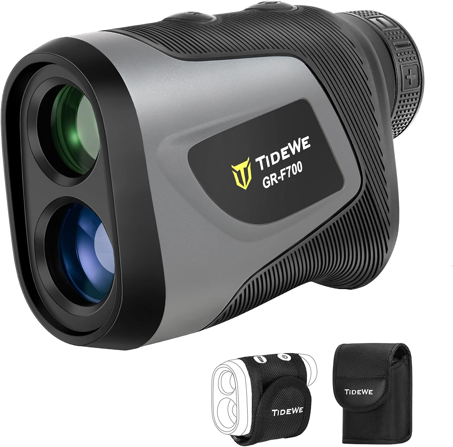 TIDEWE Golf Rangefinder with Slope & Magnetic Holder, 700Y Flag Pole Locking Multi Functional Laser Rangefinder with Rechargeable Battery for Golfing & Hunting (Gray) : Sports & Outdoors