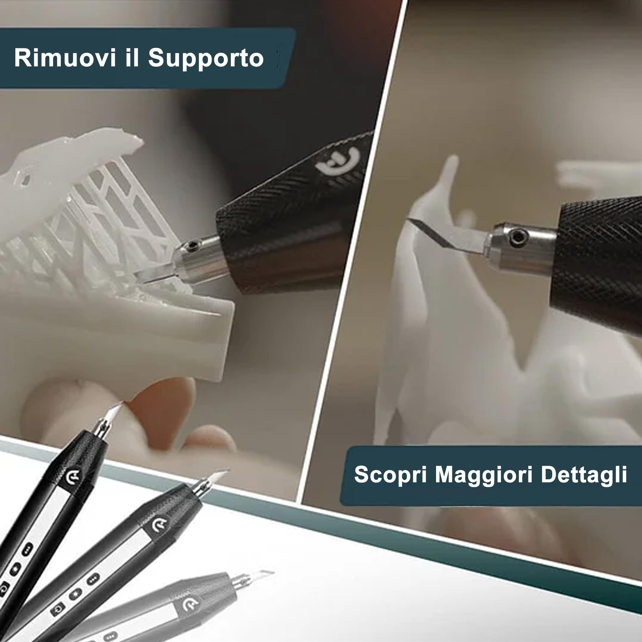 Hanboost C1 - Kit professionale senza fili ad ultrasuoni, multi-materiale, compatibile per progetti fai da te