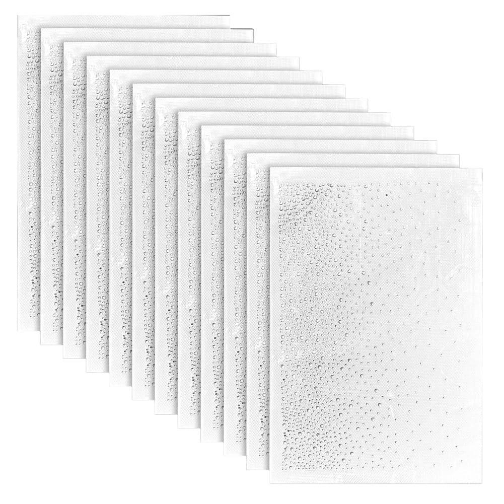 Jnchdghwa White Crystal Decals Glitter Hotfix 12 Sheets Iron-On Rhinestone Transfers, Flat Round Patches For Diy For Clothing Projects