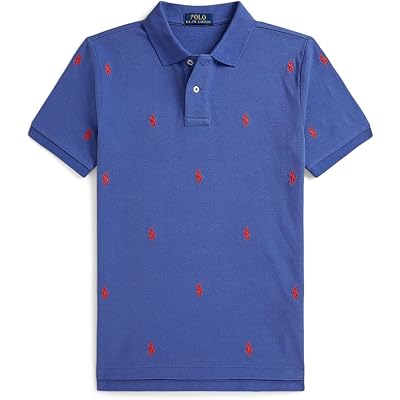 Мужская рубашка Polo Ralph Lauren Kids Polo Pony Cotton Mesh Polo Shirt (Big Kid) liberty