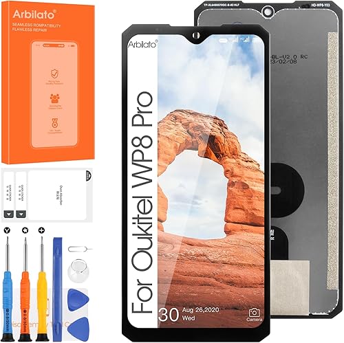 Pantalla para Oukitel WP8 Pro Reemplazo de pantalla para Oukitel WP8 Pro Pantalla LCD para WP8 Pro Pantalla táctil Digitalizador Asamblea Piezas de