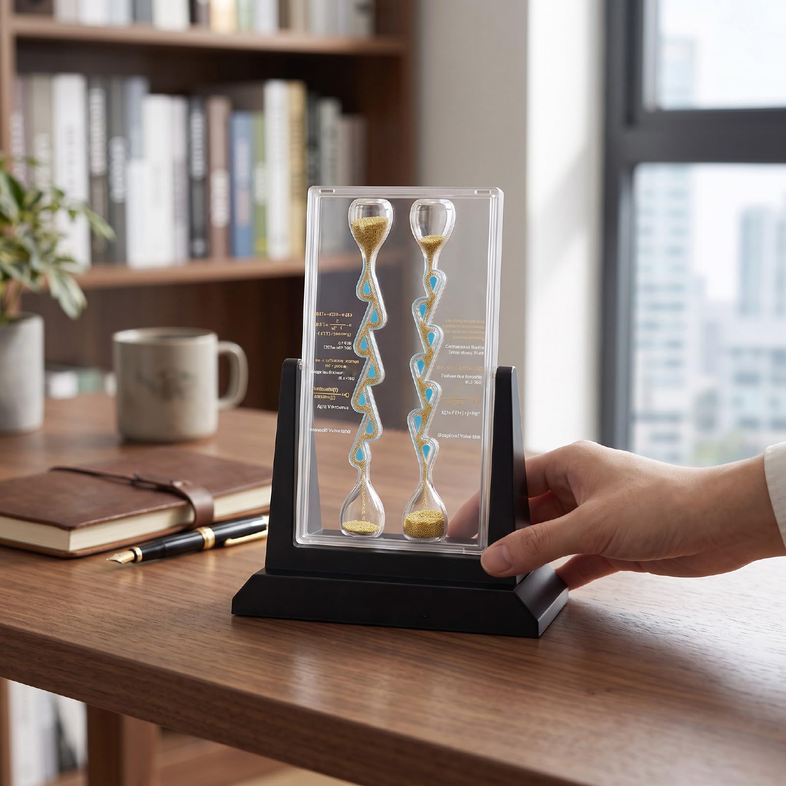 Luocute Demostrador de Flujo de Fluido, Laminar de Doble Canal