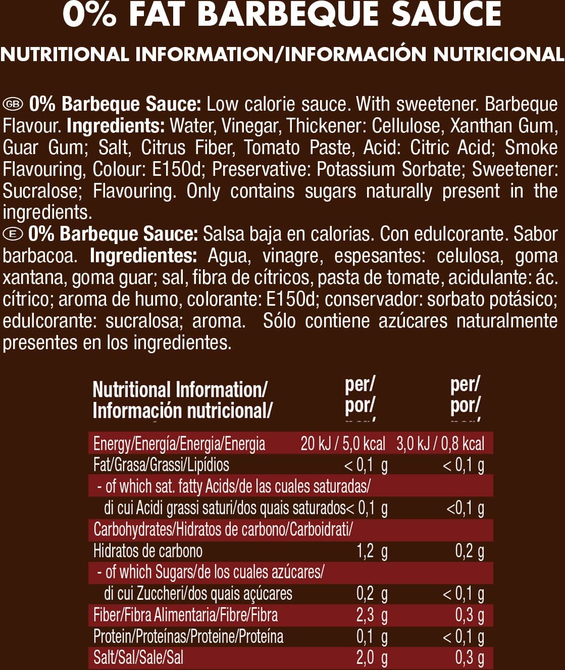 Weider Salsa de Barbacoa sin Grasa - 265 ml — view 2