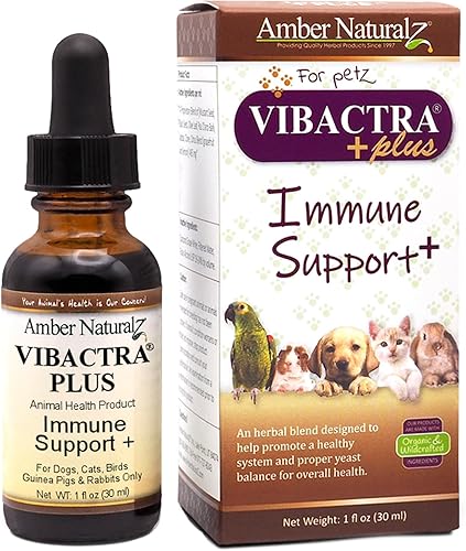 AMBER NATURALZ - VIBACTRA Plus - Soporte inmunológico Plus - para Petz - 1 onza