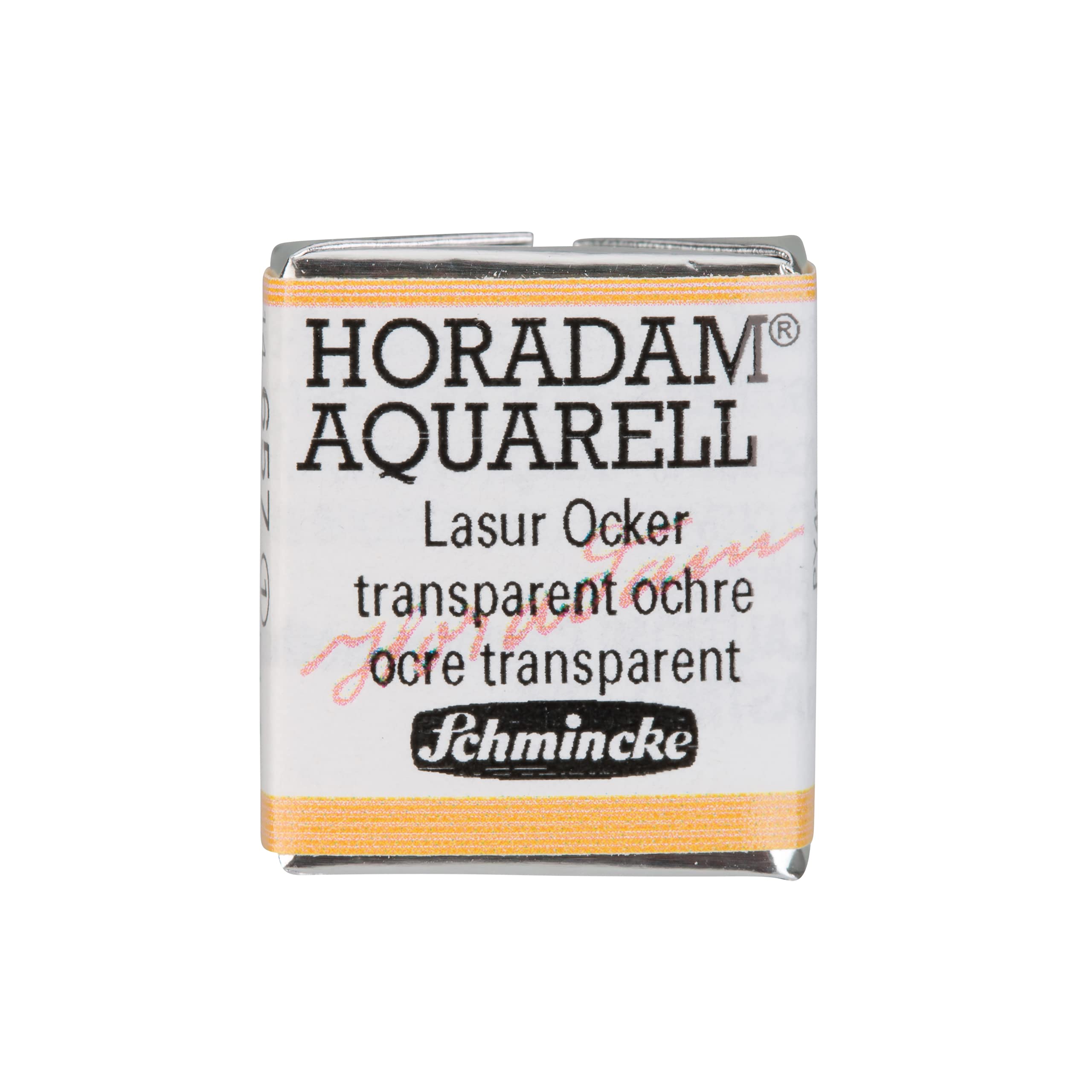 Schmincke - HORADAM® AQUARELL - finest artists' watercolours, 657 Transparent Ochre, 14 657 044, 1/2 pan