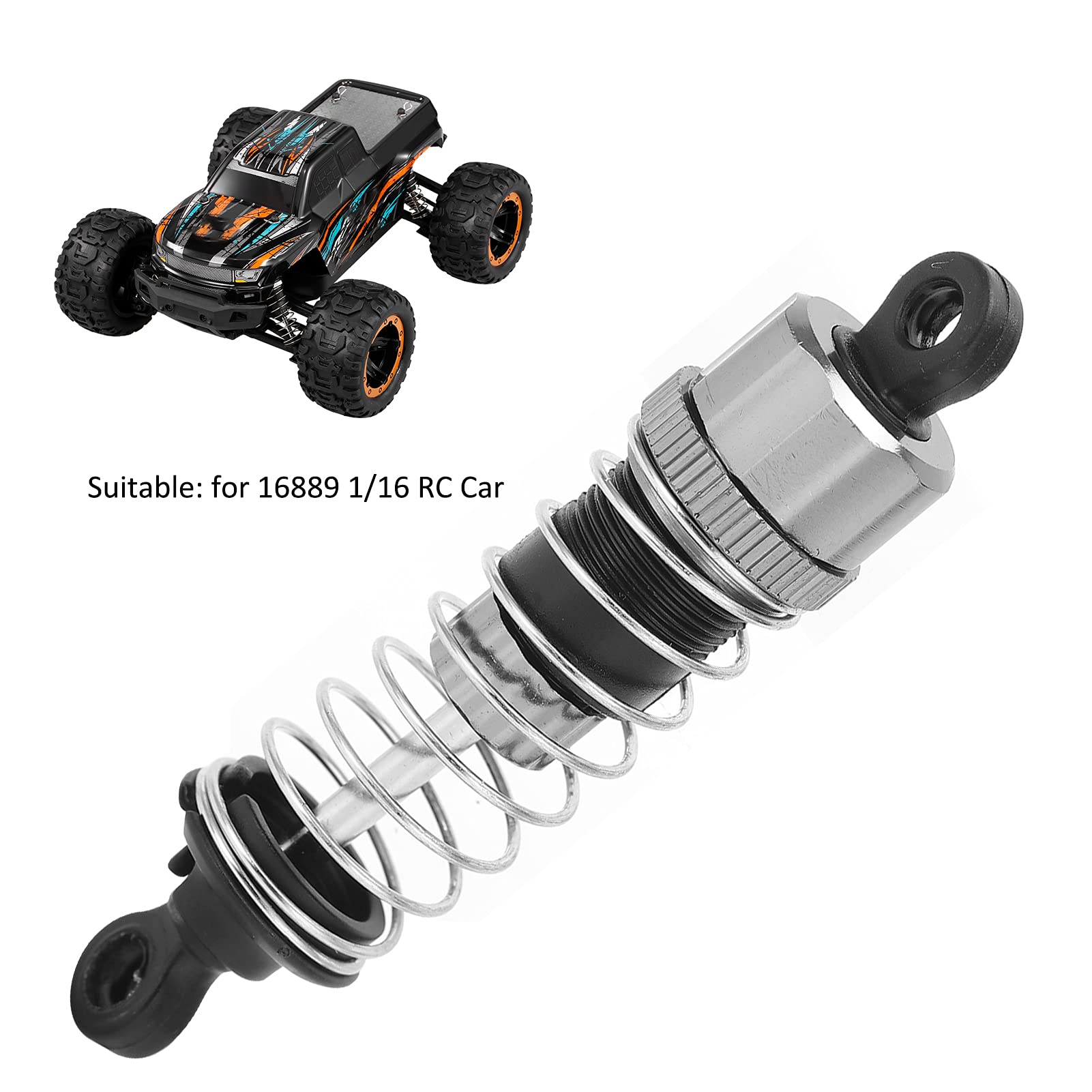 RC Shock Absorbers, Upgraded Capped Oil Filled Shock Absorber Damper Upgrade Parts Accessories for 16889 1/16 RC Car Parts M16100A - Image 3