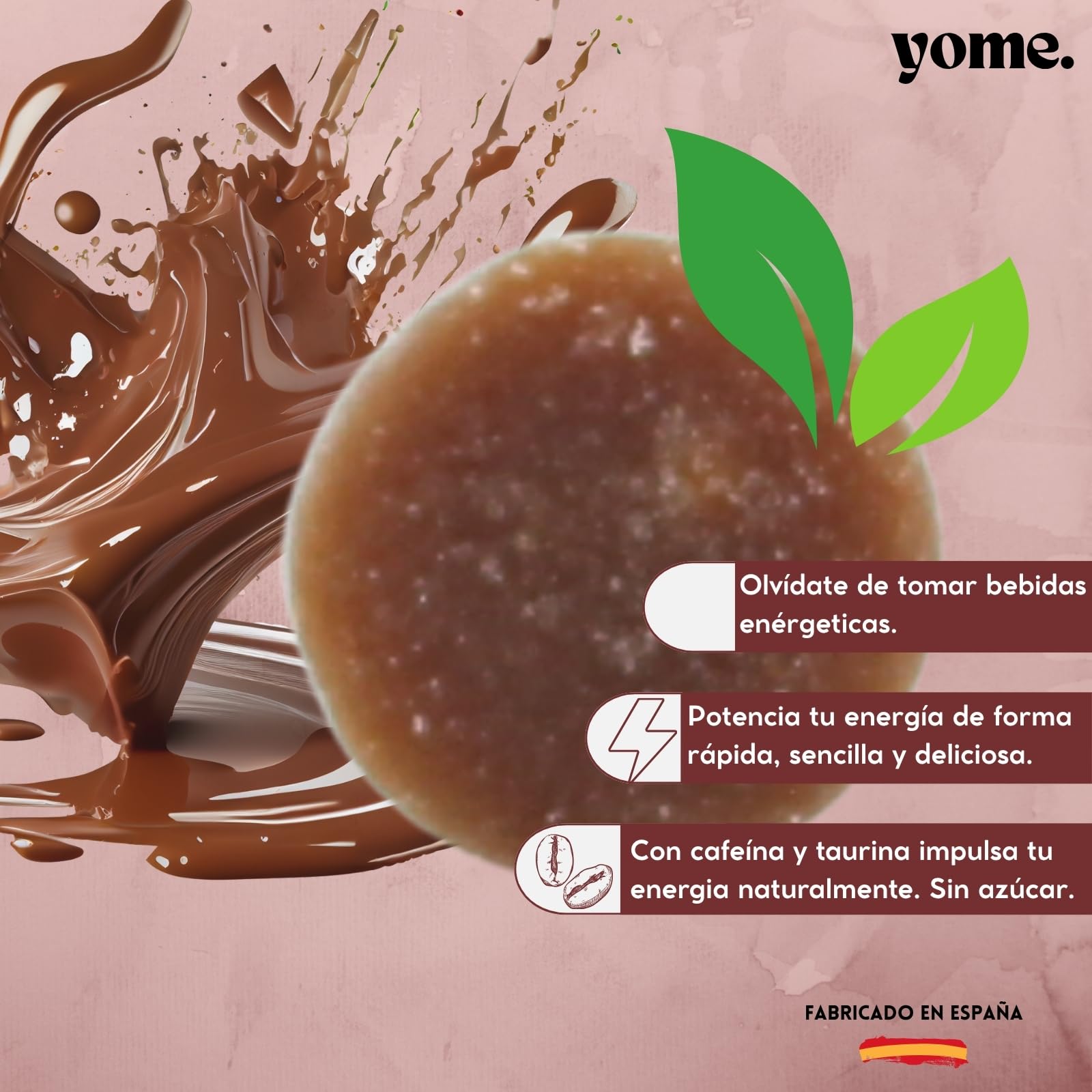 Gominolas de Cafeina y Taurina, Energia – 60 Gominolas Veganas – Mejora la Concentración, Favorece el Rendimiento Físico y Mental – Sabor natural Cafe - Sin Azucar