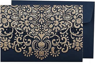 Abschlussfeier Cysky Lasergeschnittene Einladungskarten Kit 40 Packungen Hochzeitseinladungen Mit Umschlagen Und Innenkarten Fur Hochzeit Geburtstag Blau Babyparty Sidra Hospital