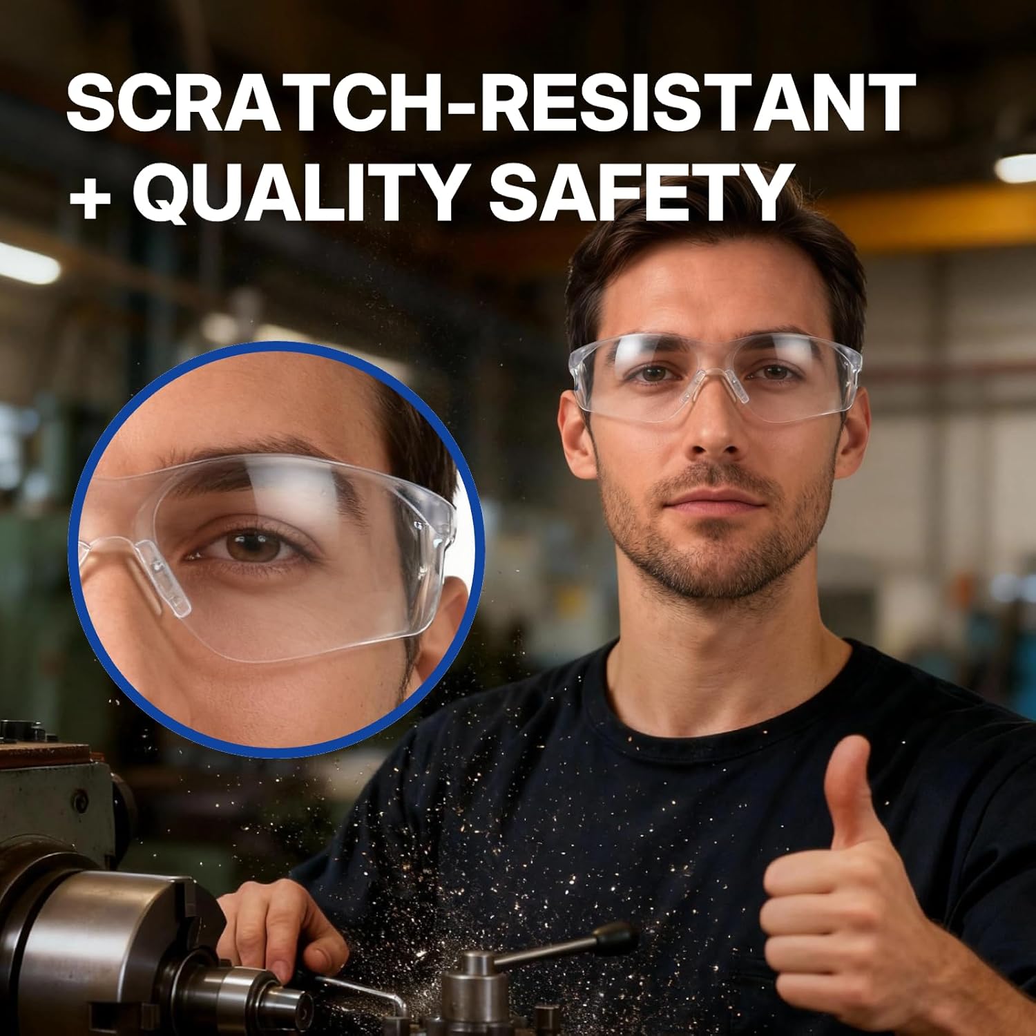 NORTHSKY Clear Safety Glasses Anti Fog, Z87 Safety Glasses Anti-Scratch, 12 Pack
