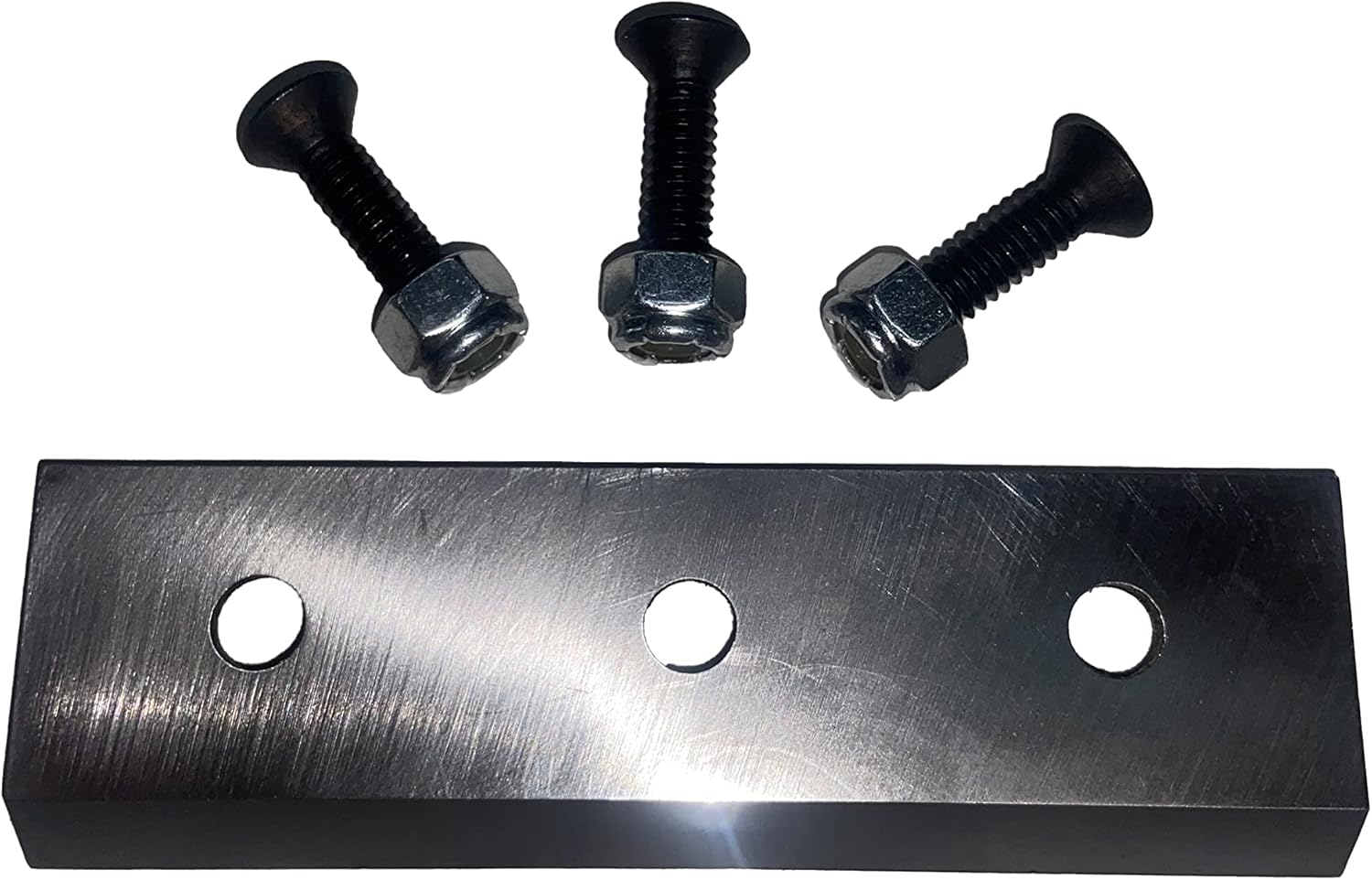 Delixike Troy-Bilt Super Tomahawk Chipper Blade with three bolts and nuts