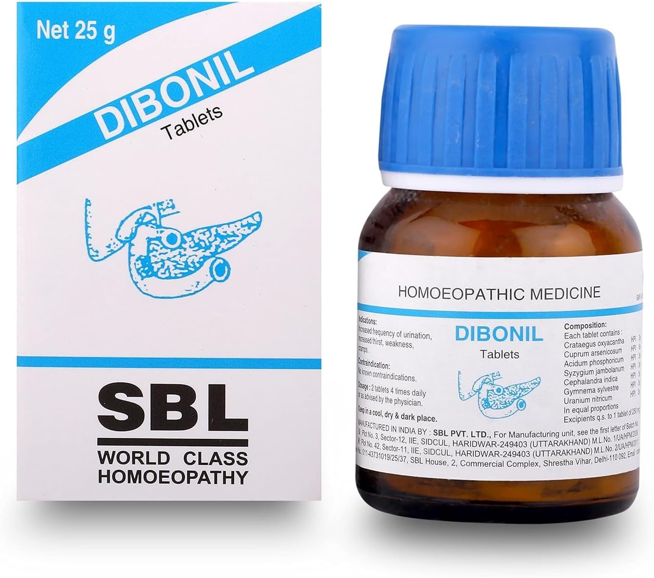 SBL's Dibonil Tablets - 25 GM |Pack Of 2|