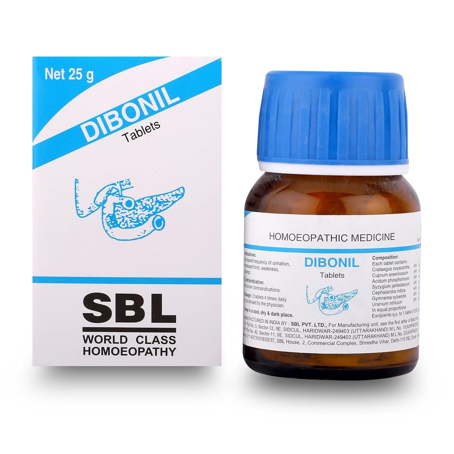 SBL's Dibonil Tablets - 25 GM |Pack Of 2|