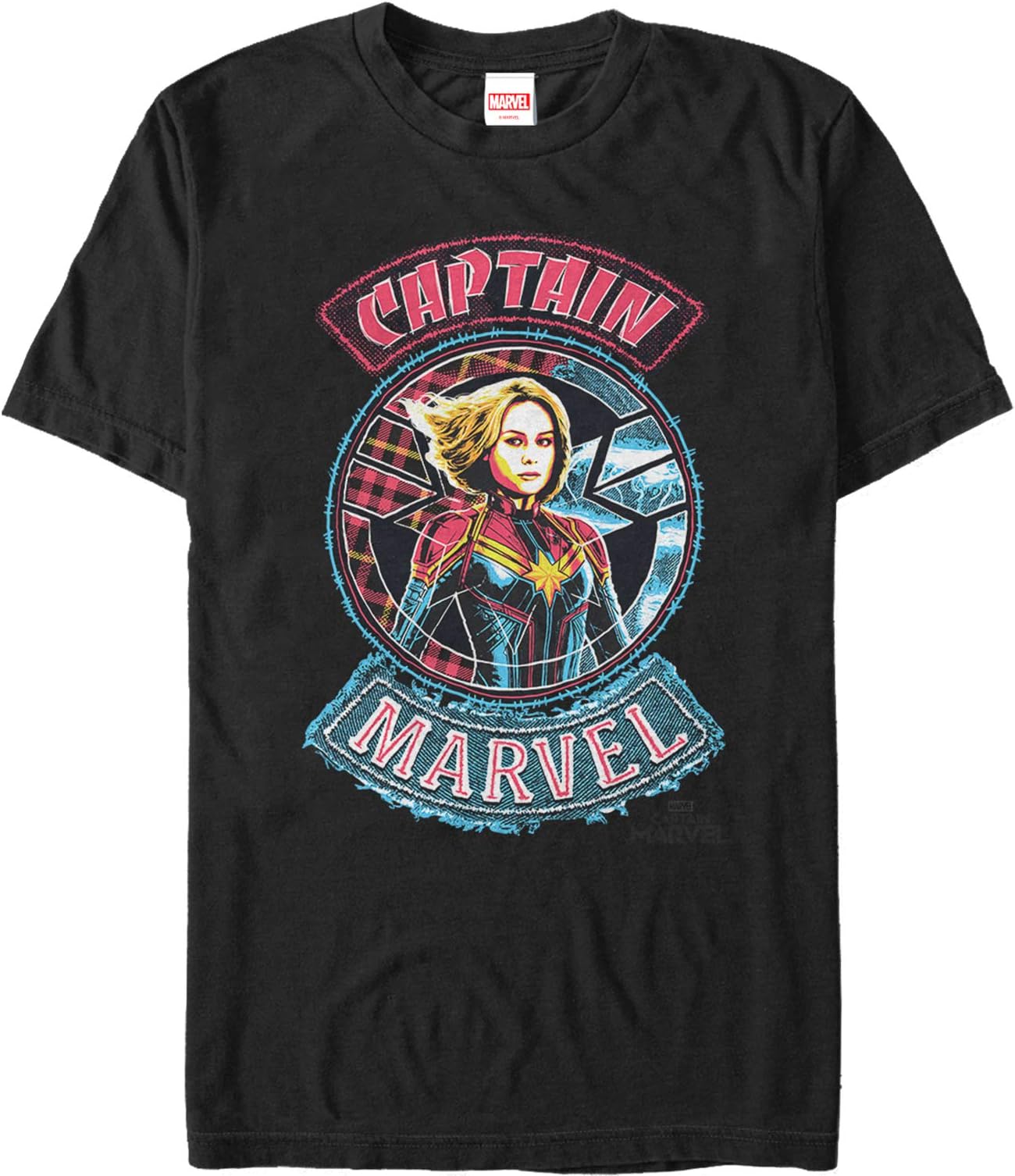 Fifth SunMen's Marvel Captain Marvel Hero Patch T-Shirt