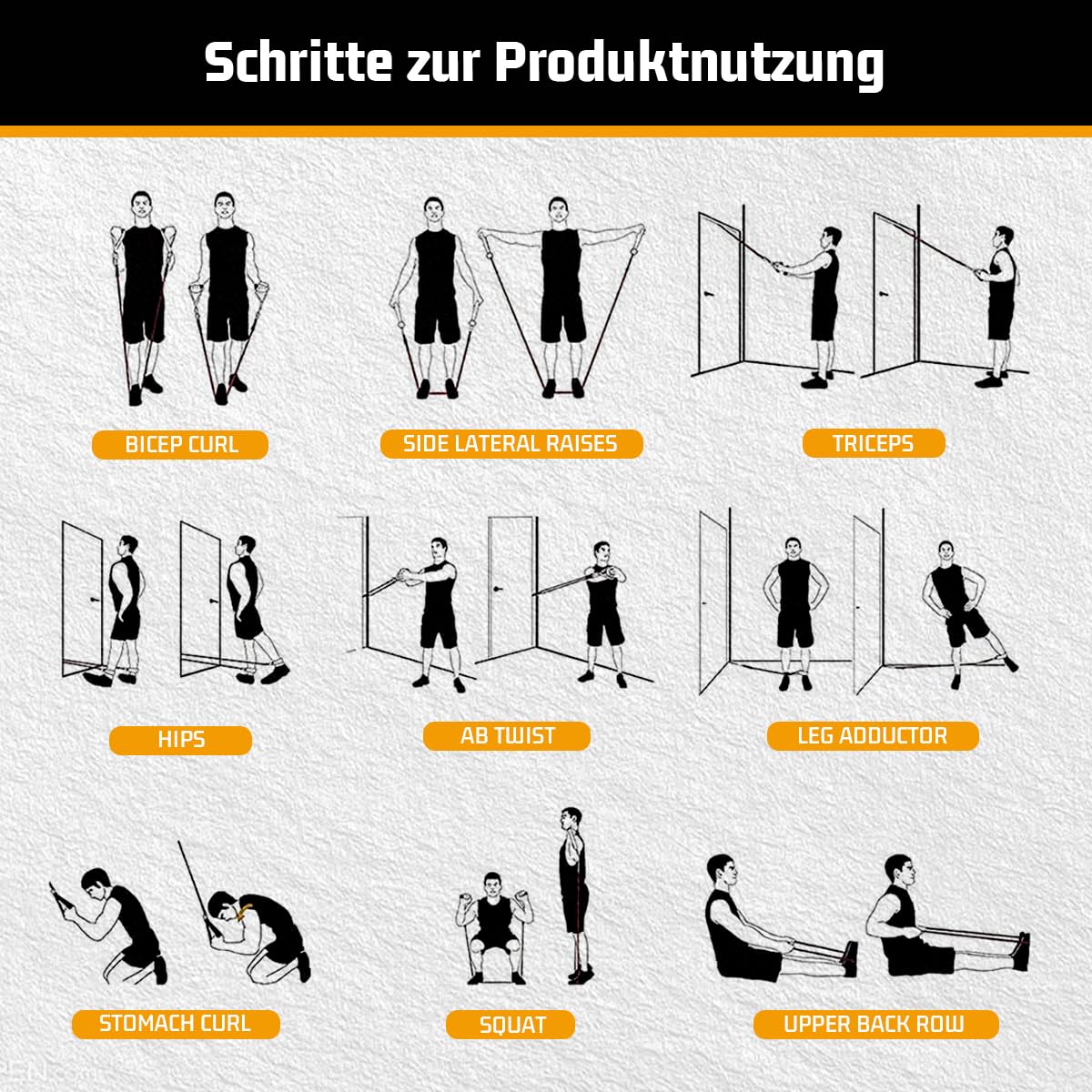 VEICK Widerstandsbänder, Übungsbänder, Workout-Bänder, Widerstandsbänder zum Trainieren mit Griffen für Männer und Frauen (10–150Pfund + 5 Schlaufenbänder, Macaron)