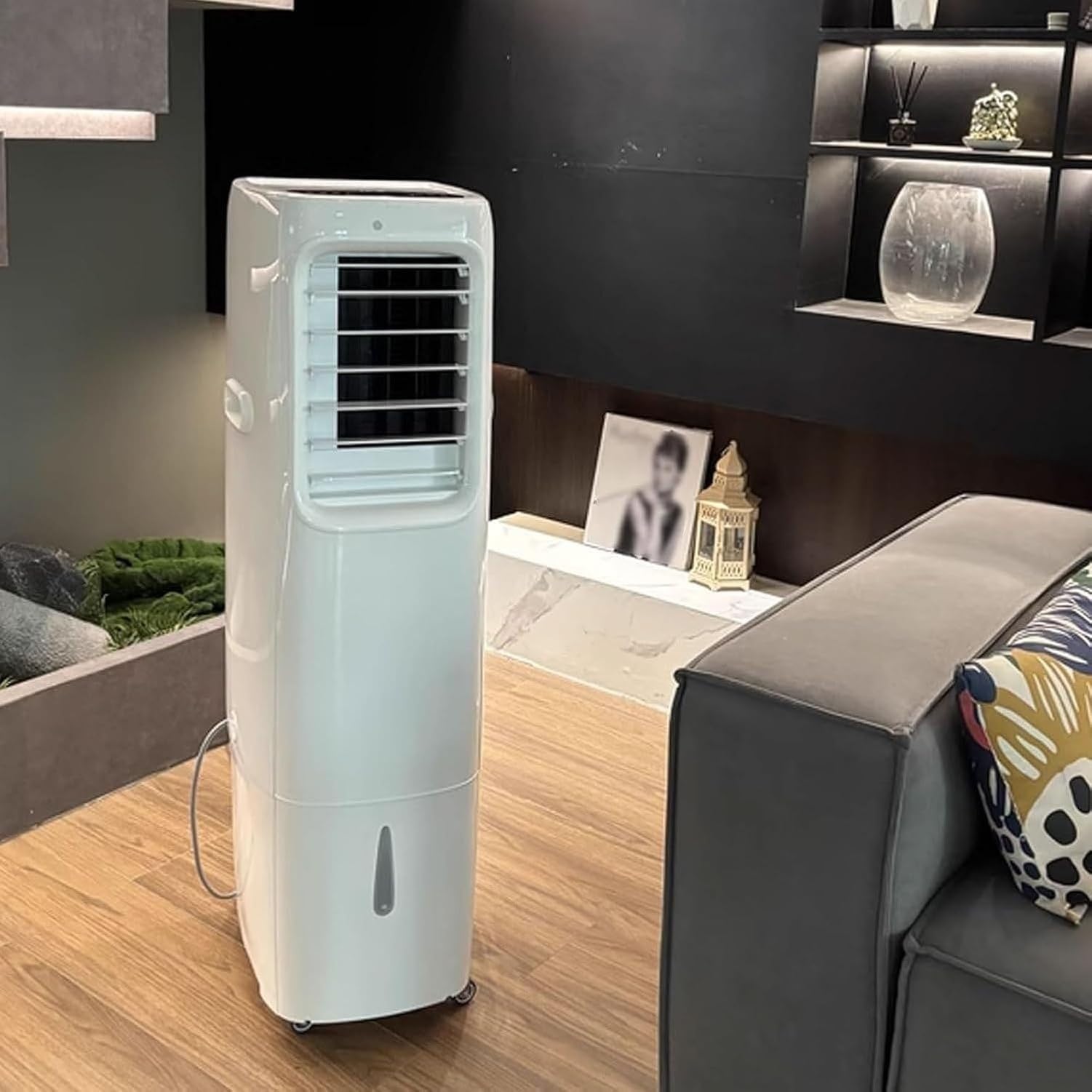 Przenośny klimatyzator z osuszaczem, zbiornik na wodę 25 litrów, klimatyzator podłogowy z kółkami dla łatwego ruchu