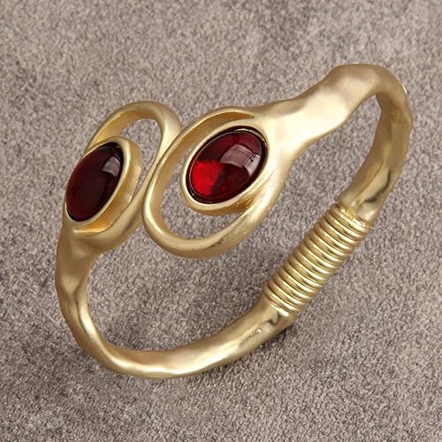 Miniatura 2 de Brazalete dorado para mujer, con cuentas plateadas, abierto, apilable, elástico, joyería bohemia para regalo de esposa y pareja