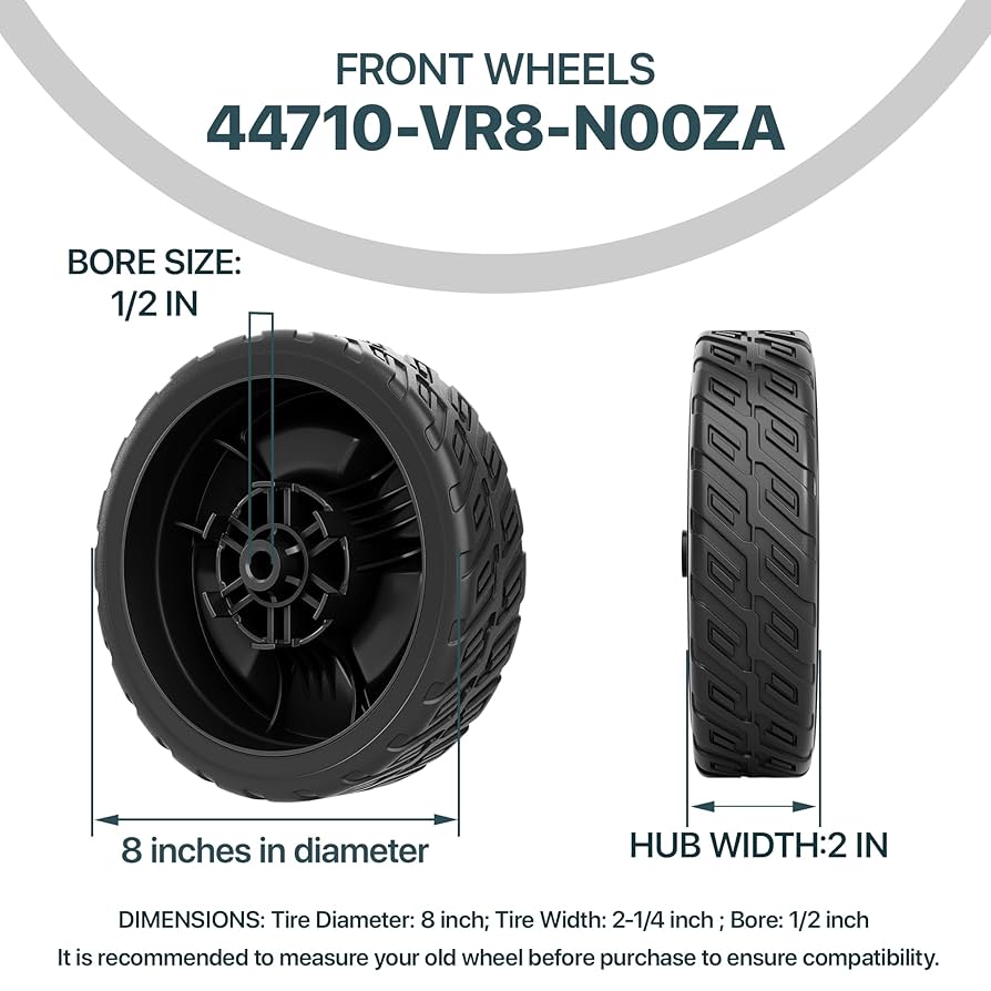 HRN Wheel Upgrade HRN216VYA Parts The Ower Shop HRN216 Wheel Set (Includes 2 Rear Wheels 42710 -VR8-N00ZA Hrn216 Rear Wheels Self Propelled