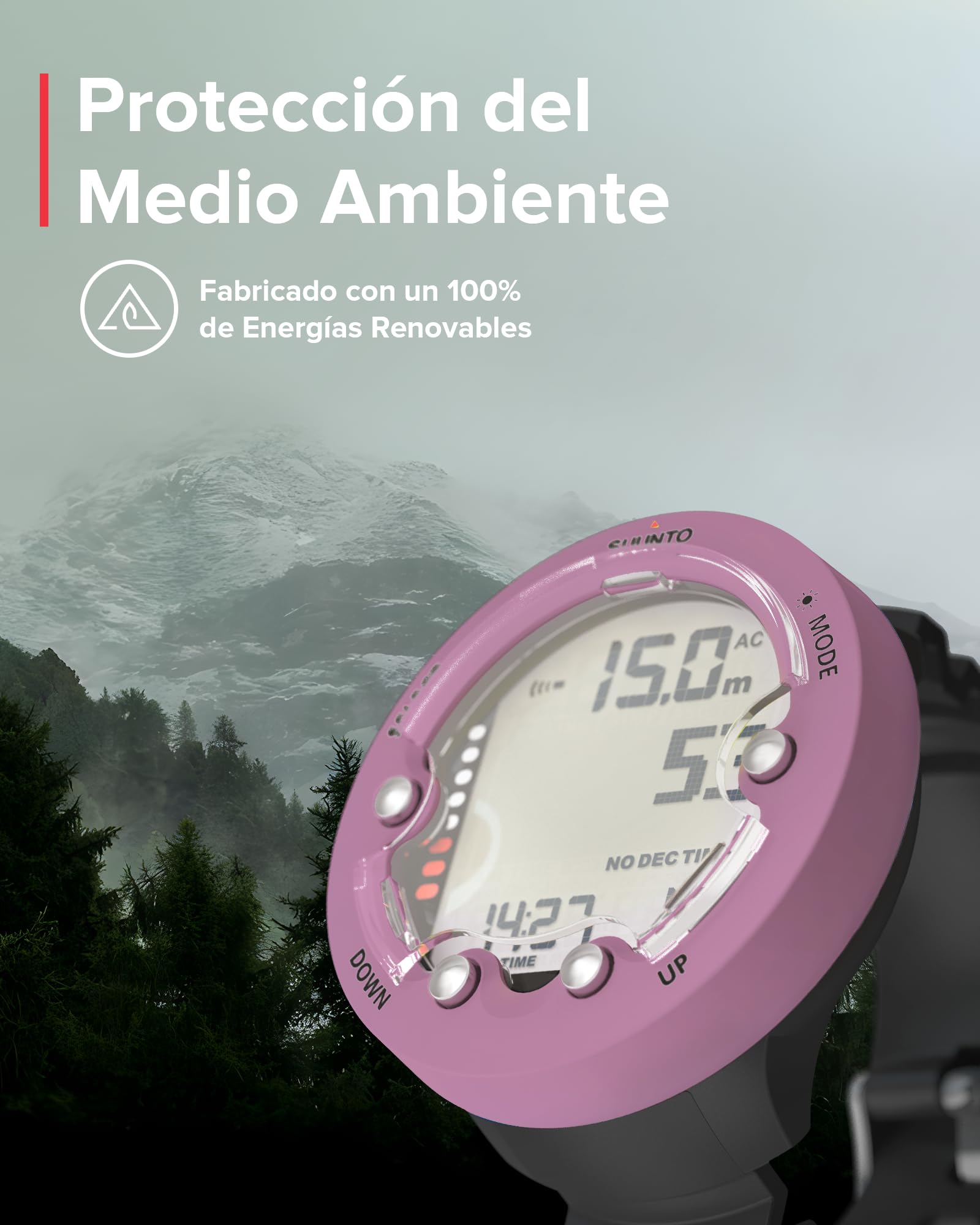 Suunto Zoop Novo Swimcomputer, Adultos Unisex, Granate, Talla única