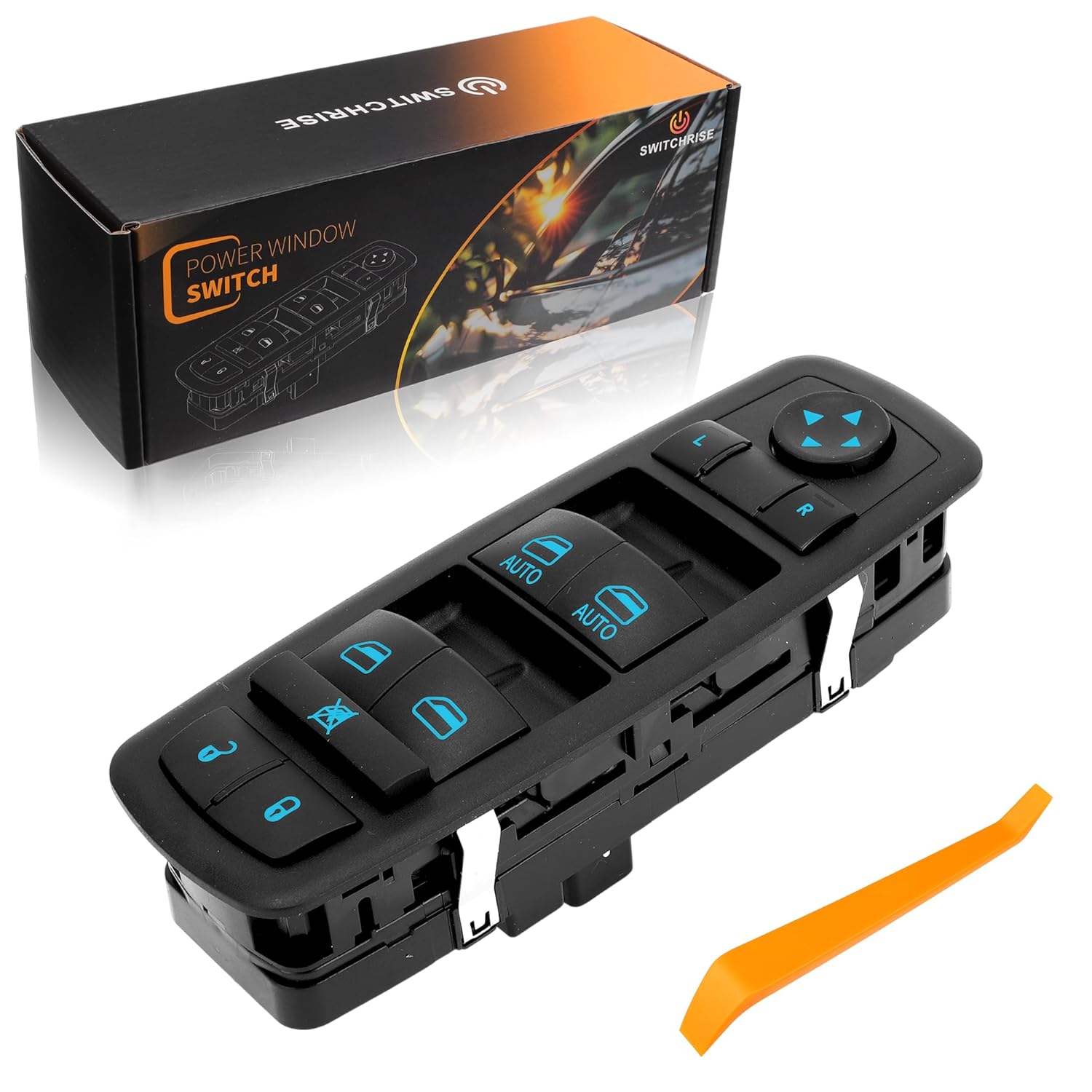 1 AUTO Power Window Switch for Chrysler 200 2015-2017 Window Control Switch for Jeep Cherokee 2015 with Tool 68231805AA Front Left Driver Side 1 Set