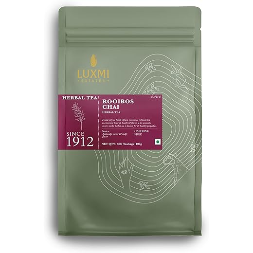 Luxmi Rooibos Chai Herbal Tea 50 Bags