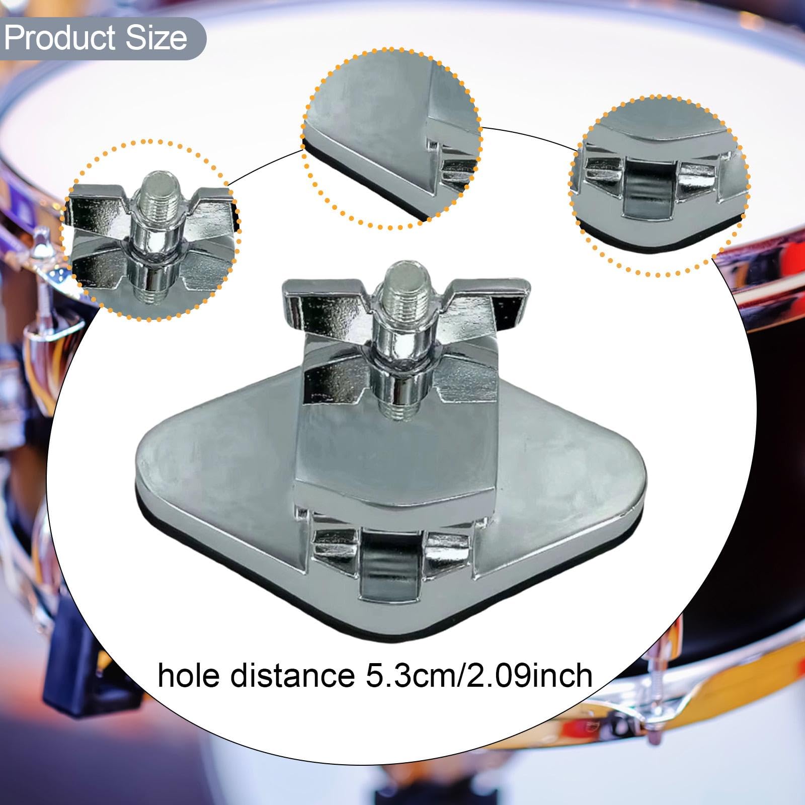 DYNWAVE Drum Leg Mount Metal Base Percussion Instrument Accessory Parts Practical Replacement Rack Floor Tom Drum Leg Bracket Support, Style A