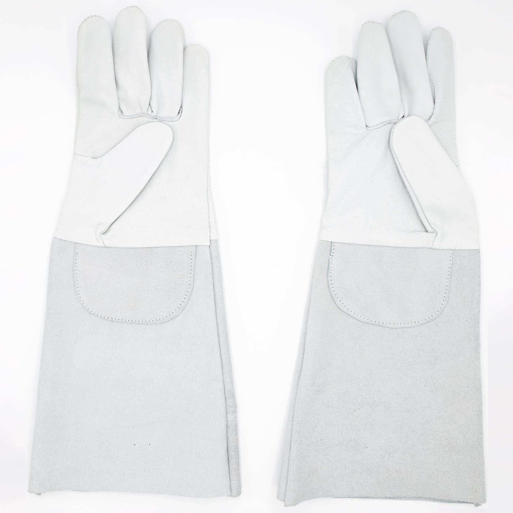 1, 2, 3 o 6 Pares de Guantes de Trabajo, Guantes de Protección de Piel Vacuno, Guantes de Cuero, Protección de Antebrazo, Protección a la Abrasión, Antidesgarros, Jardinería y Soldadura.