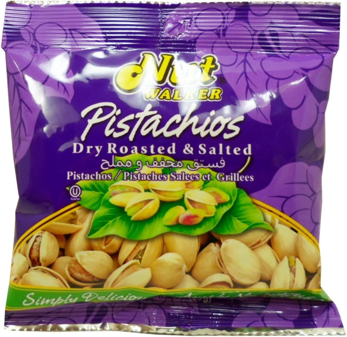 Dry Salted & Roasted Pistachios Snack Net Wt 35 G ( 1.23 Oz) Nut Walker Brand X 1 Bag