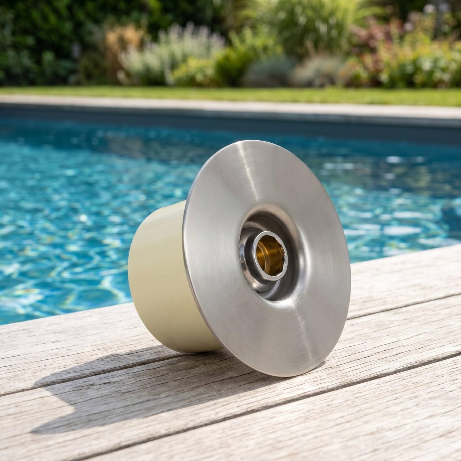 rockible Buse Refoulement avec Rotule Orientable INOX Buse Piscine avec Tête Orientable Plat pour Spa, 1,5 Pouces
