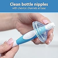 Vista 2 de Cepillo de botella para bebé del Dr. Brown., Total 1, Azul