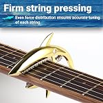 Electric Guitar Capo Zinc Alloy Ukulele Shark Capo No Fret Buzz for Acoustic Classical Guitar Ukulele