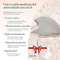 Vista 3 de Kitsch Herramientas faciales Gua Sha de acero inoxidable - Herramienta Guasha para cara, herramienta de escultura facial, moldeador de mandíbula