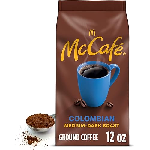 McCafé Colombian, Medium-Dark Roast Ground Coffee, 12 oz Bag