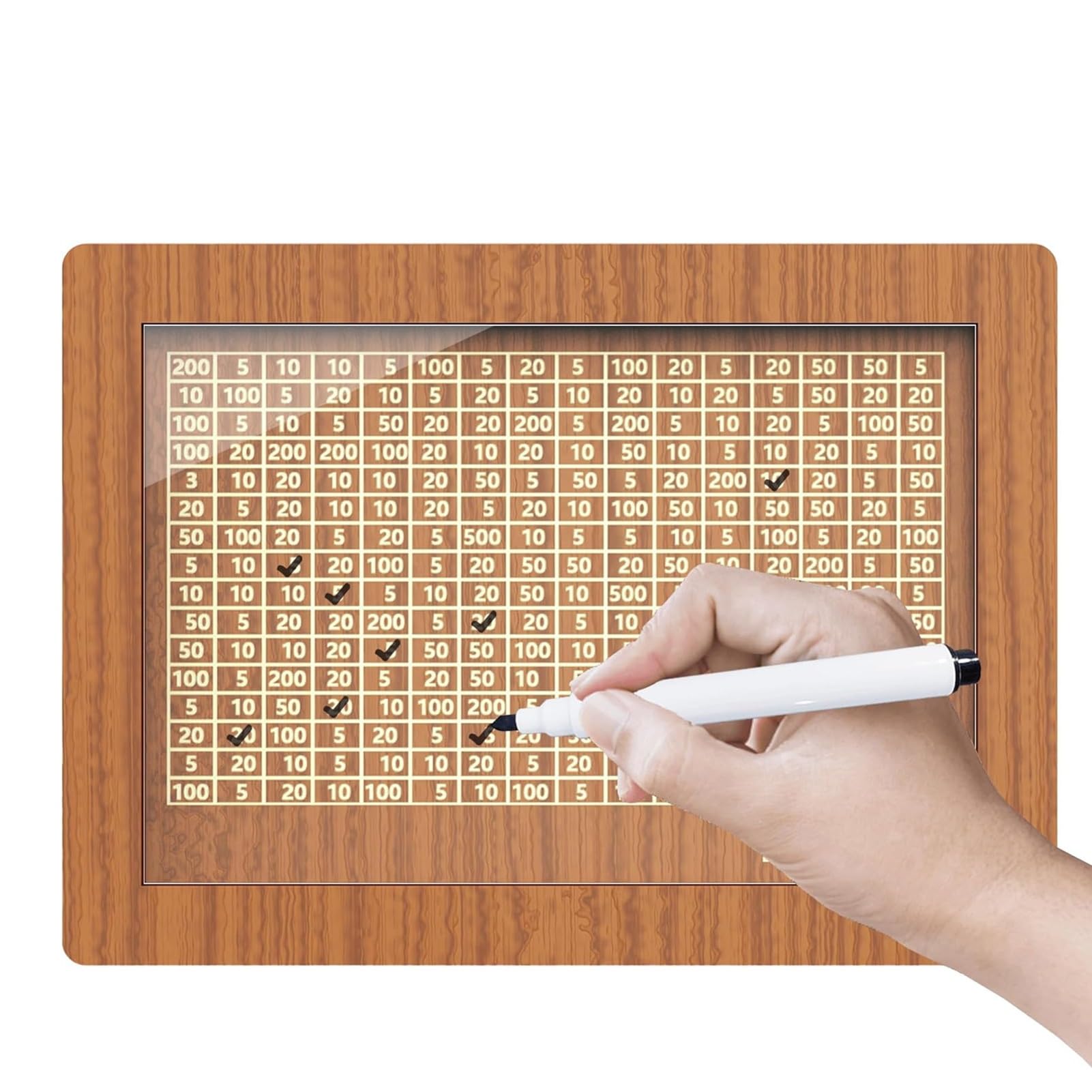 Amazon | MIULUIRIN 木製貯金箱 貯金箱 20000ドル 目標貯金 チャレンジボックス 再利用可能なアクリル製画板付き  男の子/子供へのギフト(色:A ブラウン、サイズ:A 2000ドル) | 貯金箱 | おもちゃ