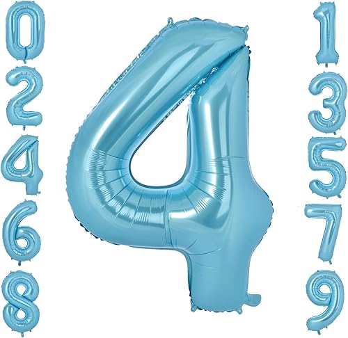 Globos gigantes de 40 pulgadas del 0 al 9, globo digital gigante de Mylar para decoración de fiesta de cumpleaños, boda, aniversario, celebración