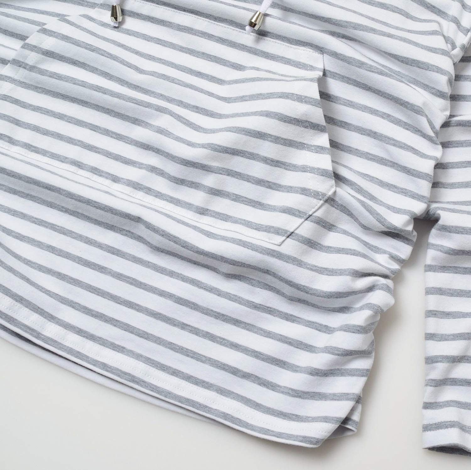 GINKANA Umstands-Shirts, quadratischer Ausschnitt, schmale Passform, T-Shirt, Schwangerschaft, Basic, Langarm-Shirt für den täglichen Gebrauch